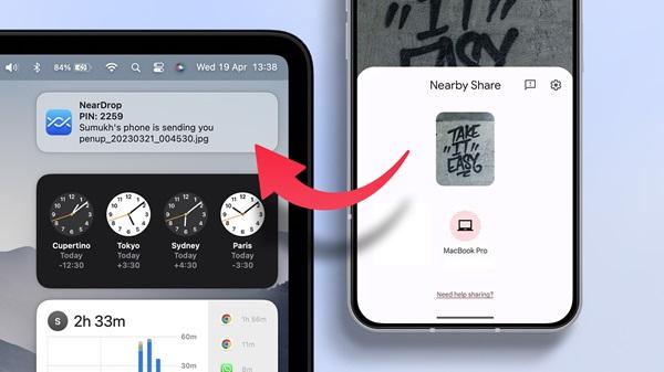 How to use Nearby Share on a Mac