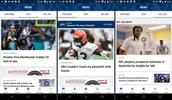 How to use the nfl mobile app on iphone