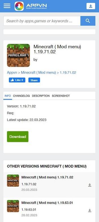 appvn minecraft apk latest version