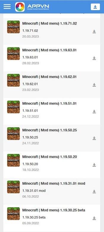 appvn minecraft download new version
