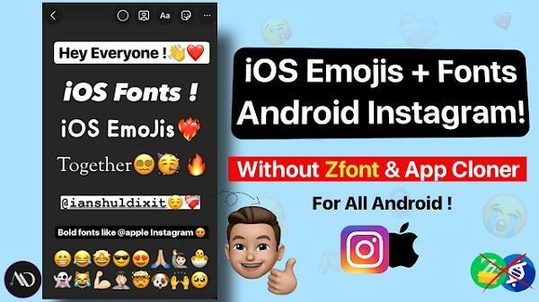 ios font and emoji instagram apk