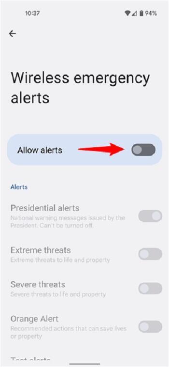iphone wireless emergency alerts