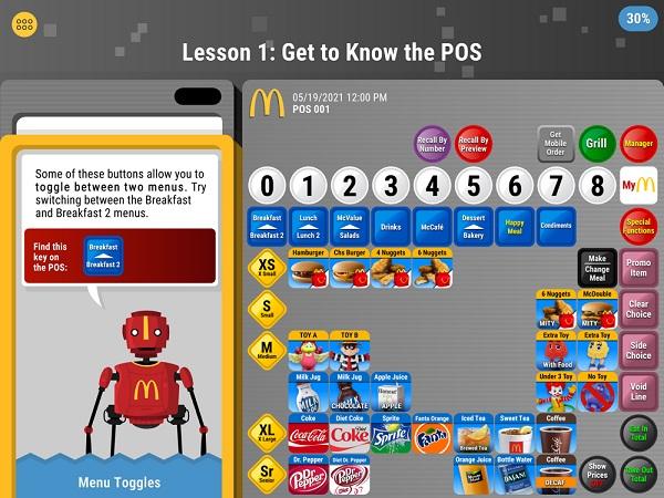 mcdonalds training game