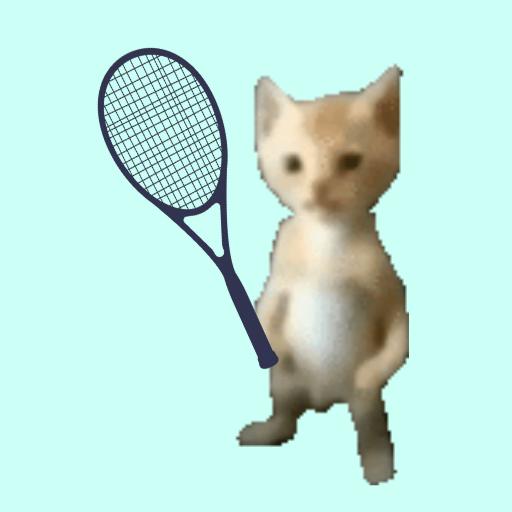 Cat Tennis Champion