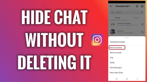 How to hide chat on Instagram without deleting