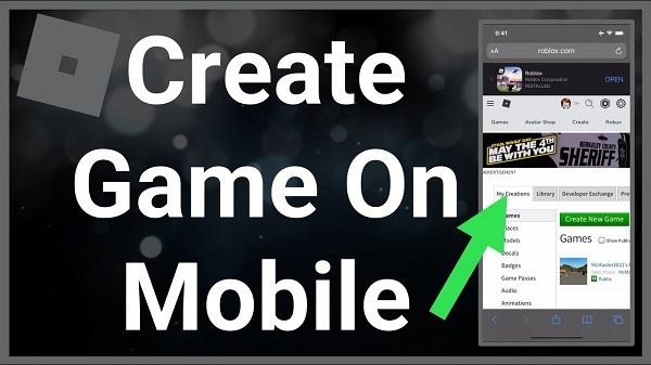 how to make a roblox game on mobile