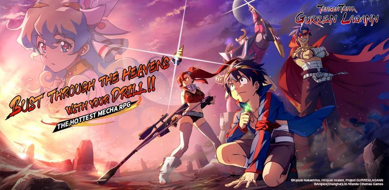 Tengen Toppa Gurren Lagann Mobile RPG Gets English Release on October 12