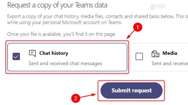 Export or delete your data in Microsoft Teams