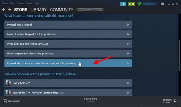 How do you see when you bought a game on Steam
