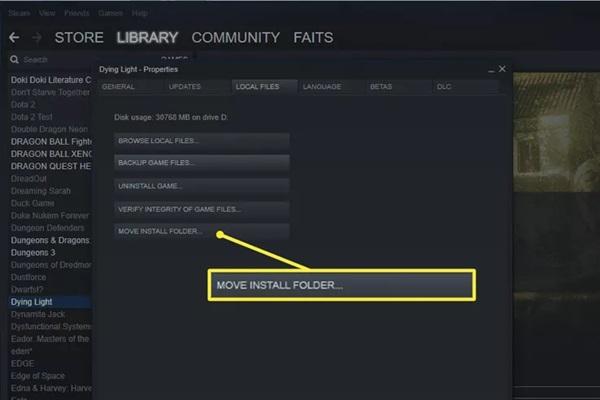 How to move a steam game to another drive 2