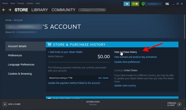 How to See the First Steam Game You Purchased