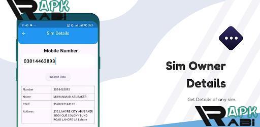 Thumbnail Sim owner details